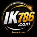 IK786 Game logo with Auraapk.com branding